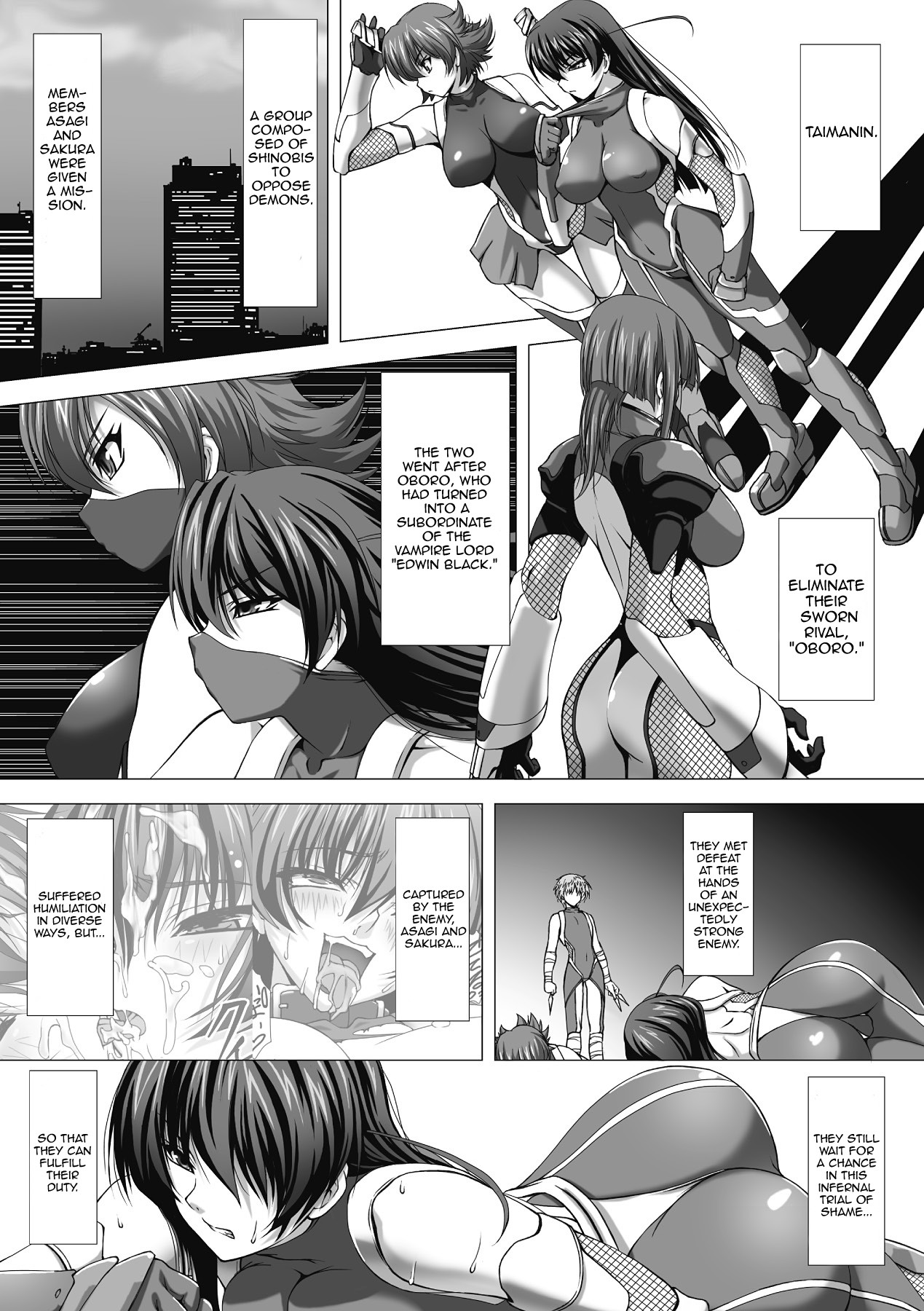 Hentai Manga Comic-Anti-demon Ninja Asagi Embarrassing Dark Game-Read-78